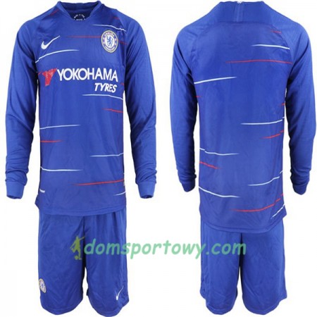 Koszulka Chelsea Dziecięcy Domowe Koszulki Piłkarskie 2018-2019 Długi Rękaw